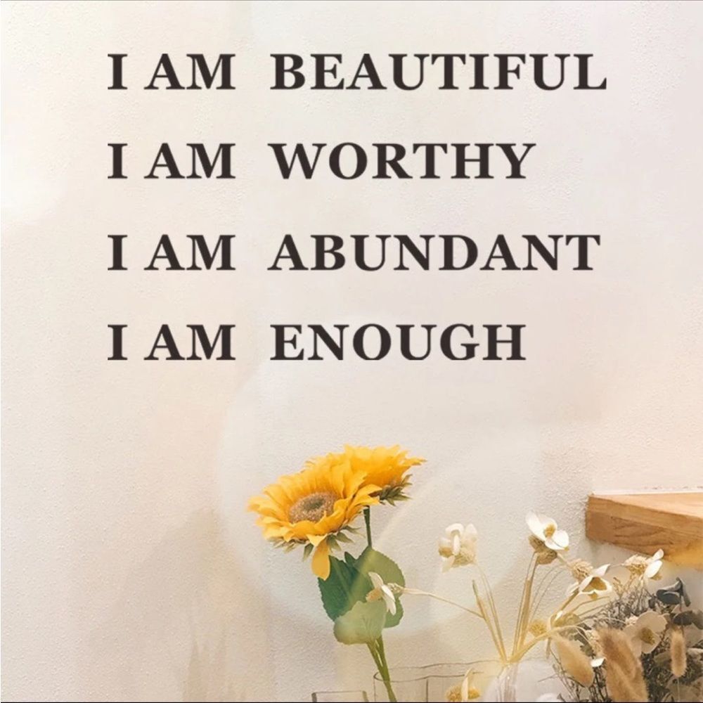 10/$25🦋 I AM ENOUGH Inspirational Wall Decal - Picture 2 of 11